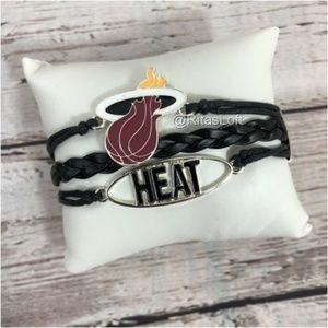 New In Box - Miami Heat Rope Bracelet
